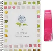 Beginner-Friendly Watercolor Workbook: 12-Color Paint Set, Brush, Paper, and Sketch,Art Draw Sketch Books with Step Instructions.