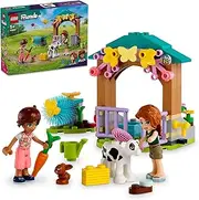 LEGO Friends Autumn's Baby Cow Shed 42607 Farm Animal Toy Playset for Kids,for Girls and Boys Aged 5 Years Old and Over with 2 Mini-Dolls and Calf and Bunny Figures