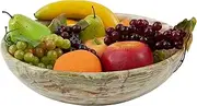 Radicaln Marble Fruit Bowl Green Onyx 12" Inch Modern Kitchen Table Handmade Fruits Holder - Simple Modern Kitchen Décor Bowl Serving Bowl, Potato Storage - Fruit Bowl for Dining Table