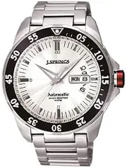 [JSprings] J Springs Automatic Sports Men's Watch with White Dial and Black Bezel