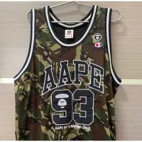 在飛比找蝦皮購物優惠-AAPE X Champion聯名 迷彩 籃球 背心