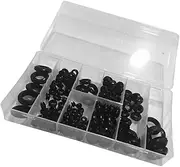 Generic 180pcs Set Ring Rubber Gasket Rubber Seal Gasket Sealer Black