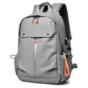 New Men's Backpack USB Charging Bag Waterproof PU Leather Rucksack Male Business Travel Bagpack Reflective Strip Design