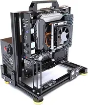 Open Air Computer Case PC Test Bench ATX ITX MATX Motherboard Chassis Aluminum Bracket DIY Builiding Bare Frame Support ATX Power Supply 120 240 360 Liquid Cooling