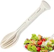 Camping Utensils - Portable Fork and Spoon Set | Kitchen Dining Flatware Serving Tool for Toddler Buffet Hiking School Camping Picnic Offices RV