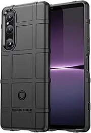 [SEAHAI] Case for Sony Xperia 1 V, [Drop Protection, Non-Slip] Military Case Ultra Thin Stylish Protective Case, High-Quality TPU Silicone Shockproof Phone Case - Black