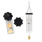Solar LED Bubble Tube Wind Chime Colour Changing Light Hanging Outdoor Decor