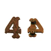 Number 4 Screwback Concho in Antique Copper 1339-312