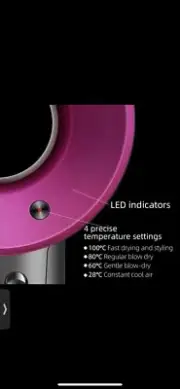 Professional Hair Dryer - Leafless with 5 Attachments - Ionic Technology
