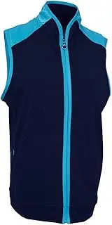 [Island Green] Women's Golf Ladies Contrast Detail Breathable Lightweight Crease Resistant Gilet Vest Top