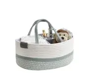 Baby Caddy Organizer, Diaper Caddy Basket, Baskets for Baby Shower Gifts (Sag...