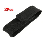 2pcs 13cm Black Nylon Holder Belt Pouch Case Bag for LED Flashlight2982