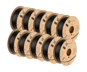 Polymaker 10kg PLA Filament 1.75mm Bundle Black, 10x1kg PLA 3D Printer Filame...
