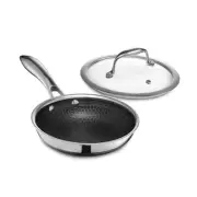 Hybrid Nonstick 7-Inch Frying Pan with Tempered Glass Lid, Stay-Cool Handle, ...