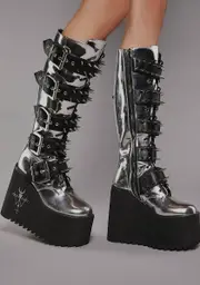 [Widow] Chrome Appetite For Destruction Platform Boots