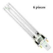 6x Universal UV Bulb 9 Watt 9W G23 UVC HVAC Filter Pond SunSun Jebao Aquaneat