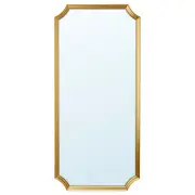 SVANSELE mirror, gold-colour, 73x158 cm