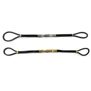 Cordette Butterfly Watch Strap Black Leather Gold Silver Buckle Ladies Band