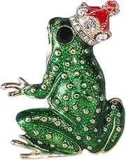 [Holibanna] Frog Brooch Pin Cute Enamel Animal Lapel Pin for Clothing Scarves Hats Decorative Shawl Brooch Unique Design Sturdy Alloy Material for Outfits