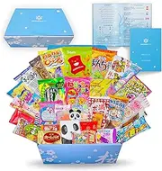 Sakura Box Japanese Snacks & Candy 40 Piece Dagashi Food Set Gift Box