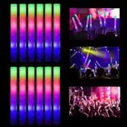 ColorHome Glow Sticks Bulk, 52 Pcs LED Foam Sticks Light Up Batons Party Favo