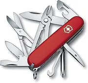 [Victorinox] Swiss Army Pocket Knife Deluxe Tinker with 17 Functions, Red