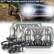 PAIR Brightest 5X7" 7x6inch Rectangle LED Hi/Lo Headlight DRL for Toyota Pickup
