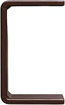 Side Table Black Walnut Side Table C Shape Sofa End Table Accent Small Bedside Table Over Bed Laptop Work Station Meal Table for Living Room Bedroom Bedside Small Space(Walnut)