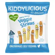 Kiddylicious Veggie Straws Cheesy Flavour 12g (Expiry 10/2025)
