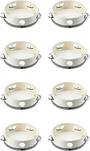 Mellisso 8pcs 6 Inch Musical Tambourine Tamborine Drum Round Percussion KTV