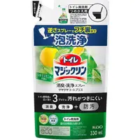 在飛比找PChome24h購物優惠-日本花王廁所消臭清潔劑 補充包330ml（玫瑰）/（柑橘薄荷
