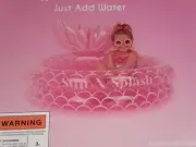 NEW, Sun N Splash Mermaid Inflatable Pool - Pink. Brand new kiddie pool