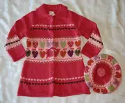 Gymboree MIX AND n MATCH Sweater Coat & Beret Hat NWT Argyle Print 4