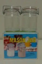 Chadwick Mason Jar Plastic Salt & Pepper Set