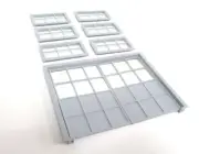 Set of doors and windows miniatures Garage making Diorama supplies Scale 1:24