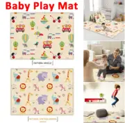 Baby Play Mat Crawling Folding Pad Kids Waterproof Non-Slip LDPE Thick Carpet AU