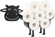 Cow Decorative Toilet Paper Holder Toilet Paper Holder Funny Bathroom Art Toilet Paper Stand Toilet Tissue Paper Storage Free-Standing Bathroom Tissue Storage Toilet Roll Holder