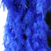 Blue 2m Feather Boa Fluffy Party Scarf Fancy Dress Up Costume Wedding Decor DIY Craft