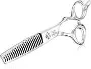 JASON 6" Texturizing Hair Scissors, 23 Teeth Hair Texture Shears Professional Blending Hair Thinning Scissor for Barber, Hairdresser, Stylist, Women and Men, Japanese 440C Stainless Steel