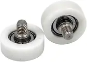 608ZZ Screw Pulley Bearing OD 32 Mm M8*10 (2 PCS) Doors and Windows Roller Mute Wheel POM 608 Plastic Covered Bearings