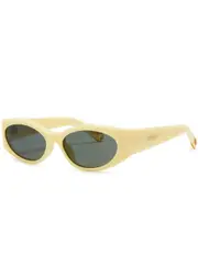 Jacquemus X Linda Farrow Luxe Ovalo Oval-frame Sunglasses - Yellow ONE SIZE