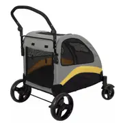 Ultra-large Dog Stroller Pet Jogger Wagon Foldable Cart Travel Trolley Outdoor