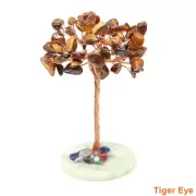 Money Tree Natural Crystal Healing Stone Base Reiki Tiger Eye