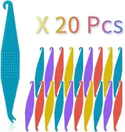 20 Pack Dental Elastic Rubber Bands Placers for Braces Disposable Plastic Orthodontic Elastic Placers
