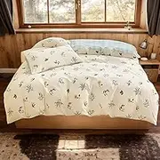 Bed Sheet Set for Kids | Soft Pure Cotton Bedding for All Seasons | Breathable Duvet Cover Kit with Pillowcase for Home, Children Room