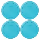 Pyrex 7201 PC 4 Cup Surf Blue Round Plastic Food Lid Replacement BPA Free