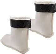 POPETPOP 1pair Winter Boot Liners for Men Thick Insulated and Thermal Detachable Rain Boot Replacement Lining for Rainy Weather and Cold Conditions Long Insert