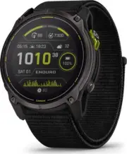 Garmin Enduro 3 –51 mm Solar, Sapphire Carbon gray DLCtitanium black nylon strap