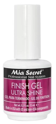 Mia Secret UV Finish Gel 15 ml - Professional High Gloss Gel Top Coat for Enhanc