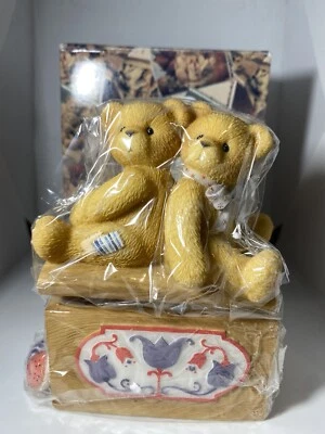 Cherished Teddies 1998 "Stanley & Valerie" Teddy with Toy Box Figurine 476676